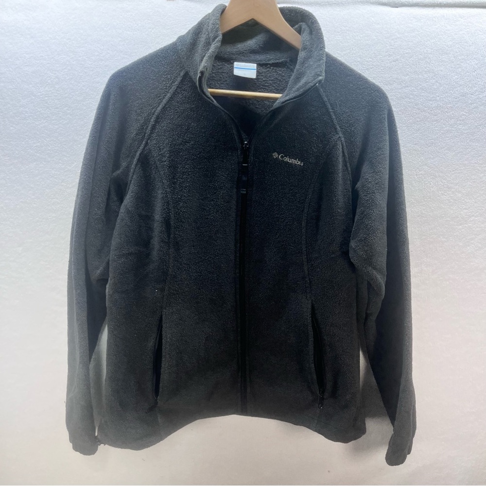Columbia Fleece Lightweight Jacket Womens M‎ Gray Warm Coat 2952